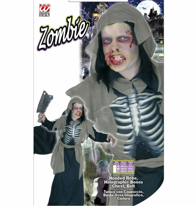 Halloweenkleding: Zombie Met Geraamte 3 Halloweenkleding: Zombie Met Geraamte - Afbeelding 3