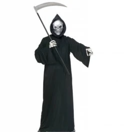 Halloweenkleding Zwarte Man Met De Zeis