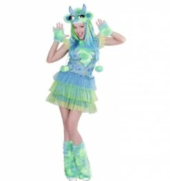 Halloweenkostuum Groen Space Meisje