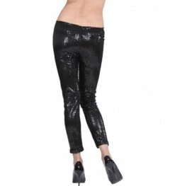 Halloweenkostuum Pailletten Legging Zwart 7 Halloweenkostuum Pailletten Legging Zwart -HalloweenkledingVerkoop halloweenkostuum pailletten legging zwart 2