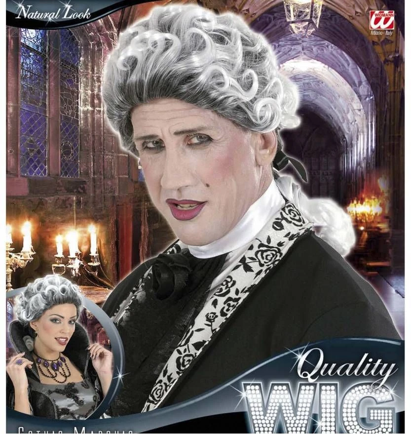 Halloweenpruik Gothic Met Krullen 3 Halloweenpruik Gothic Met Krullen - Afbeelding 3