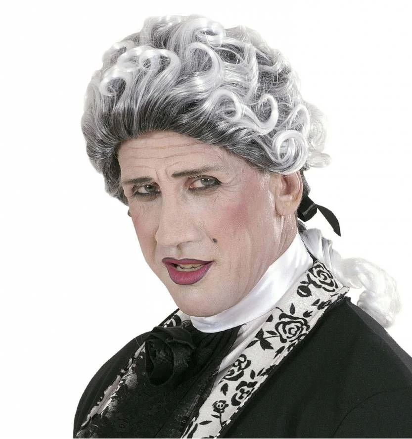 Halloweenpruik Gothic Met Krullen 1 Halloweenpruik Gothic Met Krullen