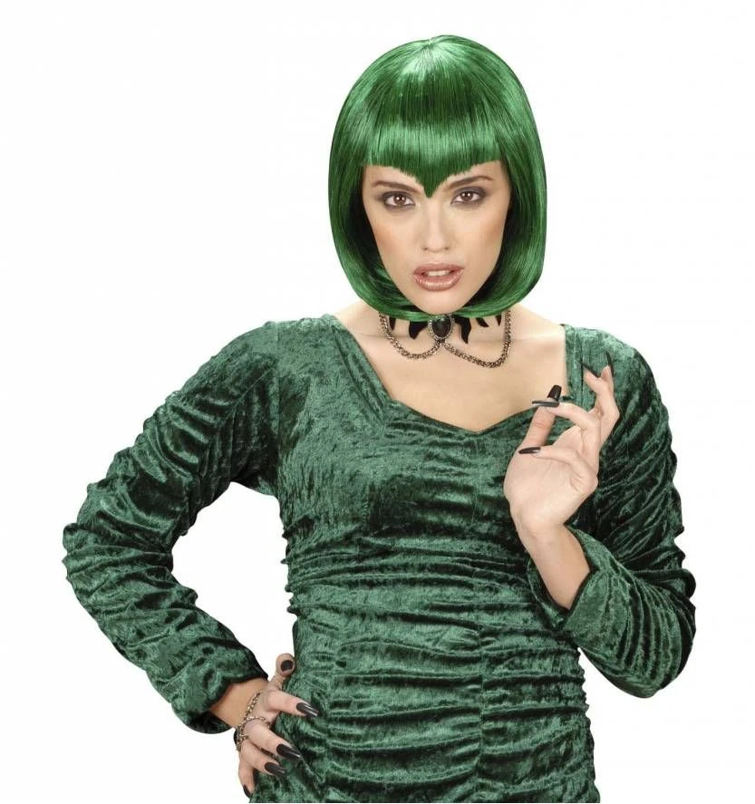 Halloweenpruik Gothic Wamp Zwart 6 Halloweenpruik Gothic Wamp Zwart - Afbeelding 6