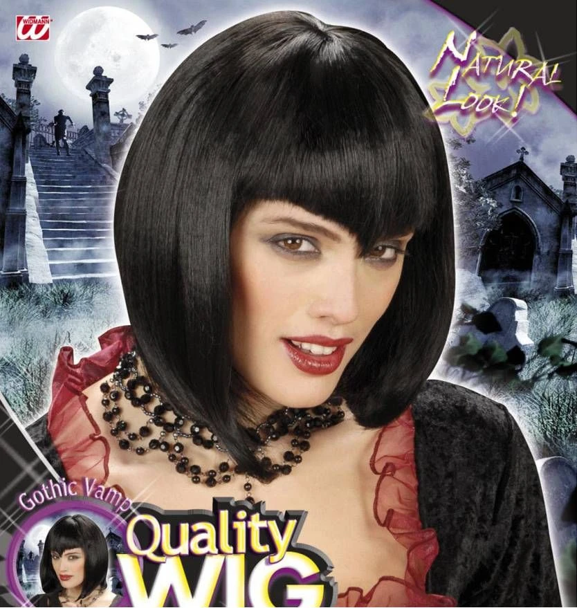 Halloweenpruik Gothic Wamp Zwart 9 Halloweenpruik Gothic Wamp Zwart - Afbeelding 9