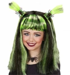 Halloweenpruik Kind Met Spinnen -HalloweenkledingVerkoop halloweenpruik kind met spinnen 3