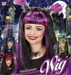 Halloweenpruik Kind Met Spinnen -HalloweenkledingVerkoop halloweenpruik kind met spinnen 4