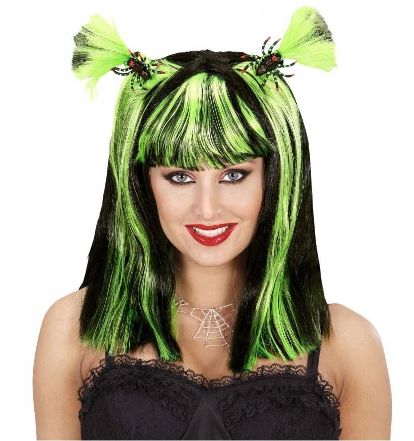 Halloweenpruik Volwassen Met Spinnen 4 Halloweenpruik Volwassen Met Spinnen - Afbeelding 4