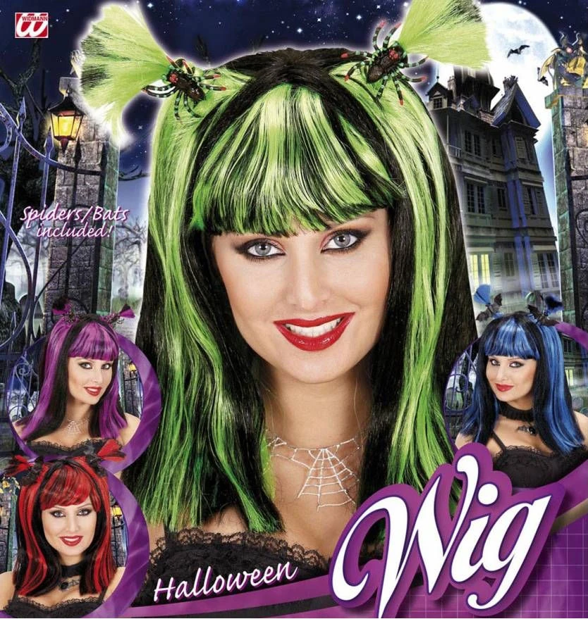 Halloweenpruik Volwassen Met Spinnen 5 Halloweenpruik Volwassen Met Spinnen - Afbeelding 5