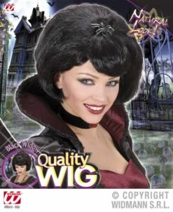 Halloweenpruik Zwarte Weduwe Met Spin -HalloweenkledingVerkoop halloweenpruik zwarte weduwe met spin 2