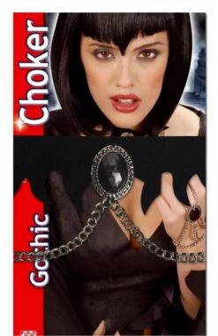 Halsband Met Ketting En Steen Voor Halloween