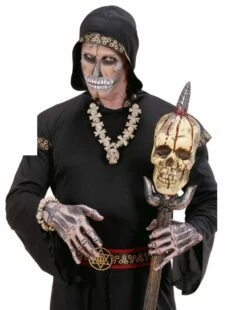 Halsketting Botten En Schedels Voor Halloween -HalloweenkledingVerkoop halsketting botten en schedels voor halloween 2