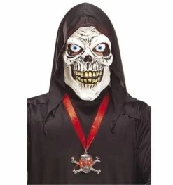 Halsketting Doodskop Met Licht Voor Zombies