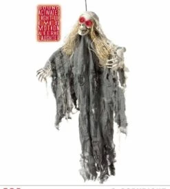 Hangdeco Skelet Met Oplichtende Ogen Als Halloween Versiering