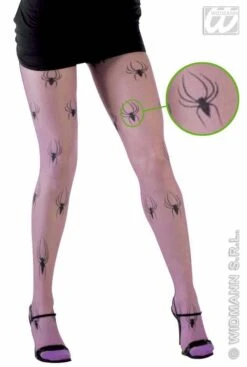 Heksen Panty Met Spinnen In 3 Kleuren Voor Halloween Party's -HalloweenkledingVerkoop heksen panty met spinnen in 3 kleuren voor hallowe 2