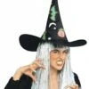 Heksenhoed ,met Glow In The Dark Motiefjes Voor Halloween Party's