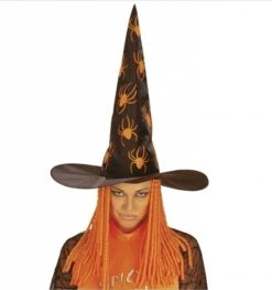 Heksenhoed Met Spinnen En Dreadlocks Voor Halloween -HalloweenkledingVerkoop heksenhoed met spinnen en dreadlocks voor hallowee 2
