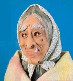 Heksenmasker Met Hoofddoek Voor Halloween