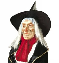 Heksenmaskers Met Hoed En Haar Voor Halloween 5 Heksenmaskers Met Hoed En Haar Voor Halloween -HalloweenkledingVerkoop heksenmaskers met hoed en haar voor halloween 2
