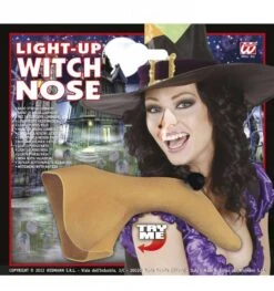 Heksenneus Met Knipperend Licht 5 Heksenneus Met Knipperend Licht -HalloweenkledingVerkoop heksenneus met knipperend licht 2