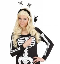 Hoofdbanden Met Staf En Schedel En Botjes Voor Halloween