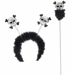 Hoofdbanden Met Staf En Schedel En Botjes Voor Halloween -HalloweenkledingVerkoop hoofdbanden met staf en schedel en botjes voor hal 3