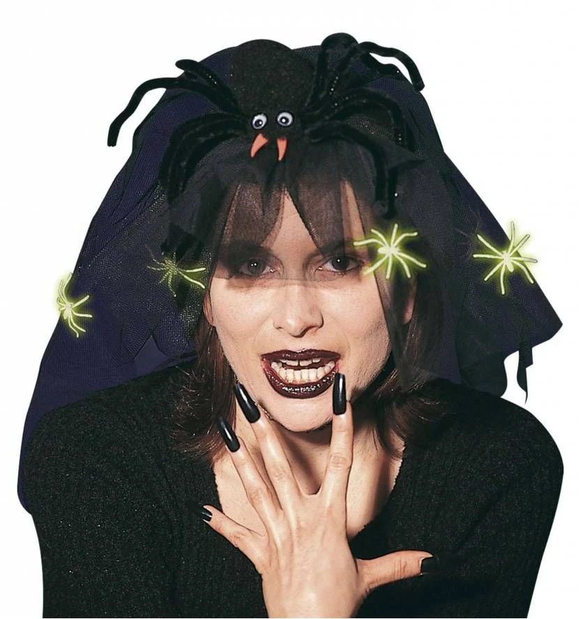 Hoofddoekjes Voor Heksen Met Spin Voor Halloween 1 Hoofddoekjes Voor Heksen Met Spin Voor Halloween