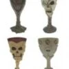 Kelk Met Doodskop Als Halloween Drinkglas