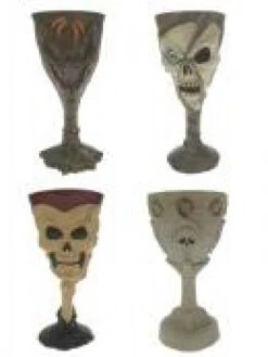 Kelk Met Doodskop Als Halloween Drinkglas