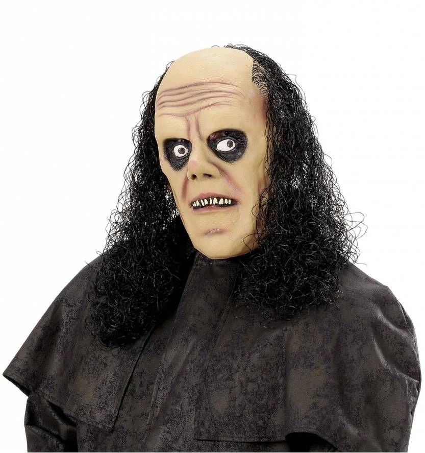 Lijkbezorgers Masker Met Pruik Voor Halloween 1 Lijkbezorgers Masker Met Pruik Voor Halloween