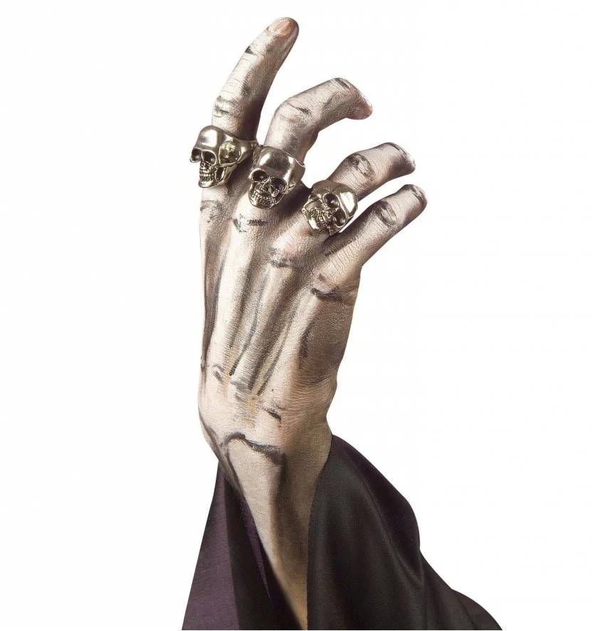 Luxe Schedelring Voor Zombies Voor Halloween 3 Luxe Schedelring Voor Zombies Voor Halloween - Afbeelding 3