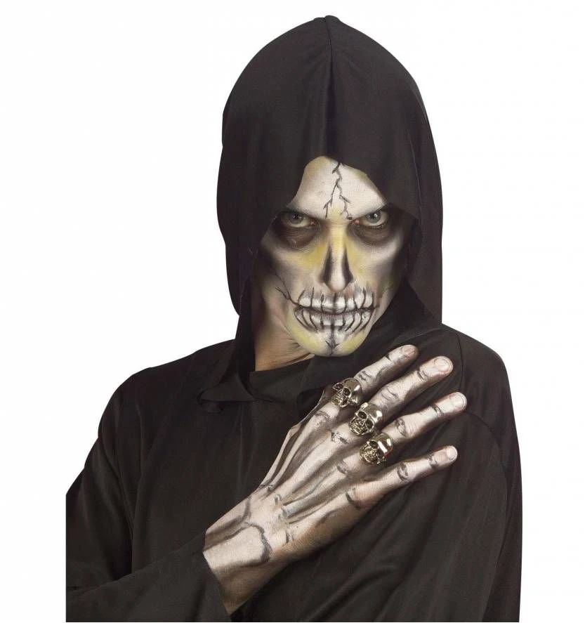 Luxe Schedelring Voor Zombies Voor Halloween 4 Luxe Schedelring Voor Zombies Voor Halloween - Afbeelding 4