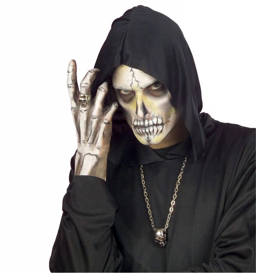 Luxe Schedelring Voor Zombies Voor Halloween 5 Luxe Schedelring Voor Zombies Voor Halloween - Afbeelding 5