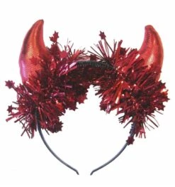 Metalic Duivelshoornjes Voor Halloween