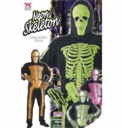 Neon Skelet Kostuums In 3D Voor Halloween -HalloweenkledingVerkoop neon skelet kostuums in 3d voor halloween 3