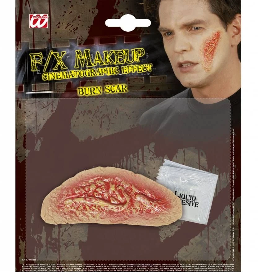 Nep Brandwond Voor Op Je Huid Voor Halloween 2 Nep Brandwond Voor Op Je Huid Voor Halloween - Afbeelding 2