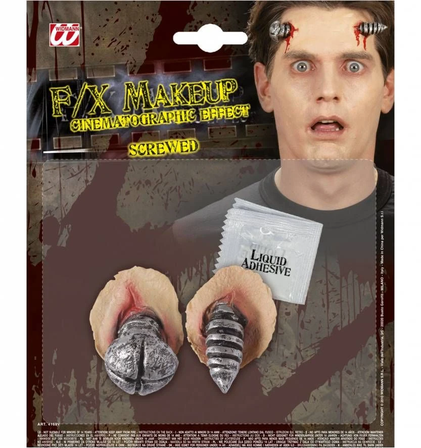 Nep Schroef Door Het Hoofd Voor Halloween 2 Nep Schroef Door Het Hoofd Voor Halloween - Afbeelding 2