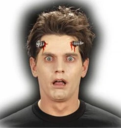 Nep Schroef Door Het Hoofd Voor Halloween