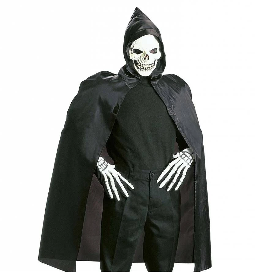 Oplichtende Schedelmasker Met Cape En Kraag 2 Oplichtende Schedelmasker Met Cape En Kraag - Afbeelding 2