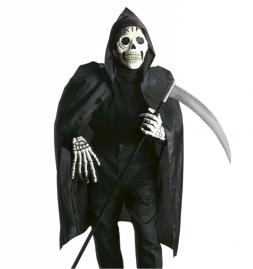 Oplichtende Schedelmasker Met Cape En Kraag 4 Oplichtende Schedelmasker Met Cape En Kraag - Afbeelding 4