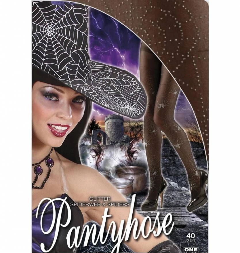 Panty's Met Spinnen Voor Halloween 3 Panty's Met Spinnen Voor Halloween - Afbeelding 3