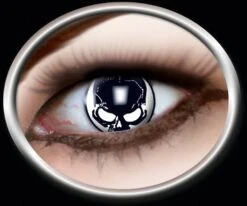 Piraten Contaclenzen Met Schedel Voor Halloween