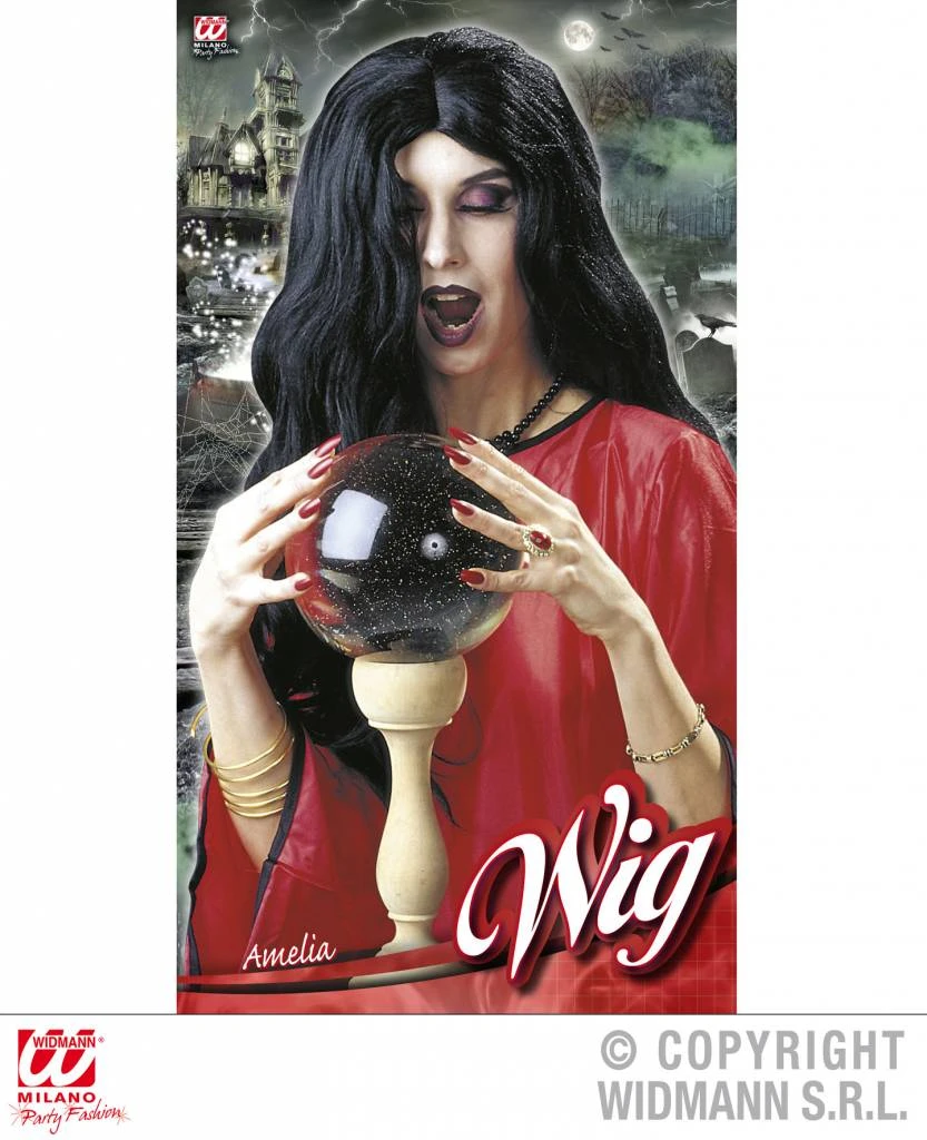 Pruik Amalia Voor Halloween Heksen 2 Pruik Amalia Voor Halloween Heksen - Afbeelding 2