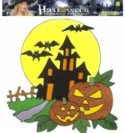 Raamsticker Met Halloween Tafereeltje