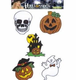 Raamstickers Met Halloween Figuren