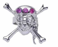 Ring Met Een Doodskop Voor Halloween