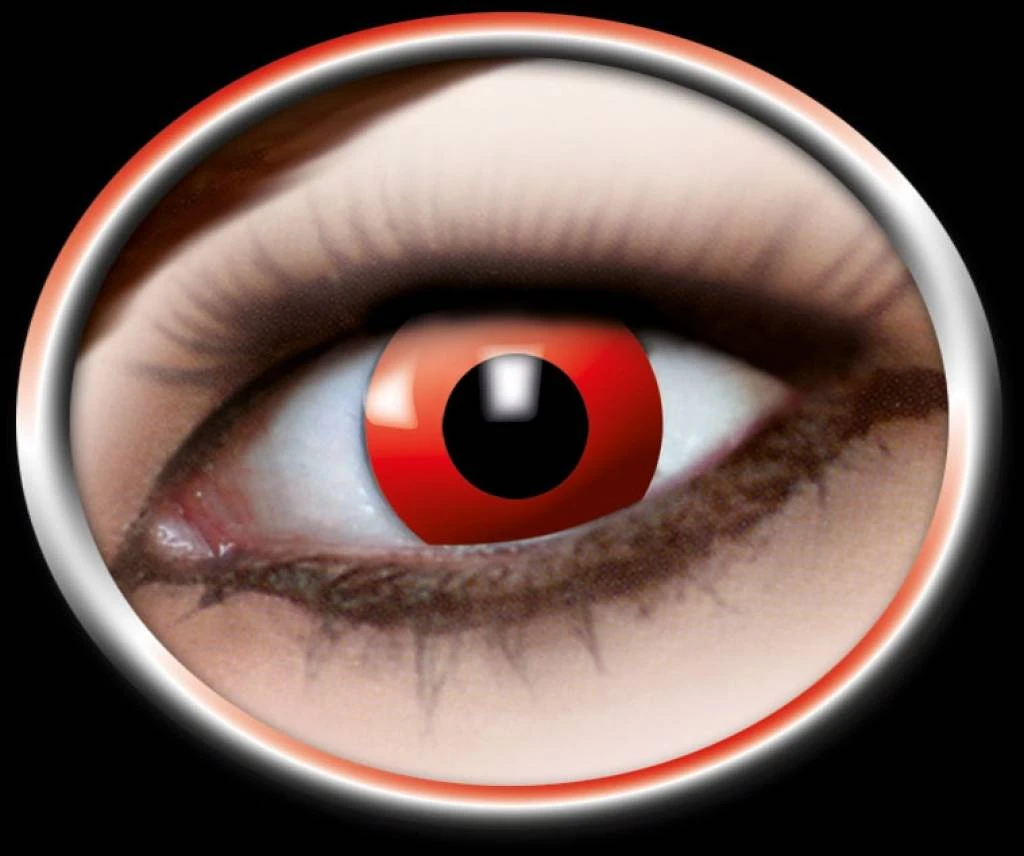 Rode Duivel Contactlenzen Voor Halloween 1 Rode Duivel Contactlenzen Voor Halloween