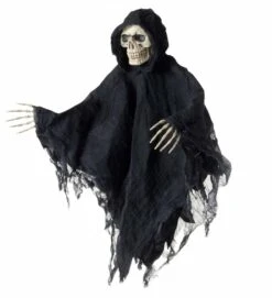 Schedel Met Gewaad En Handen Als Halloween Decoratie