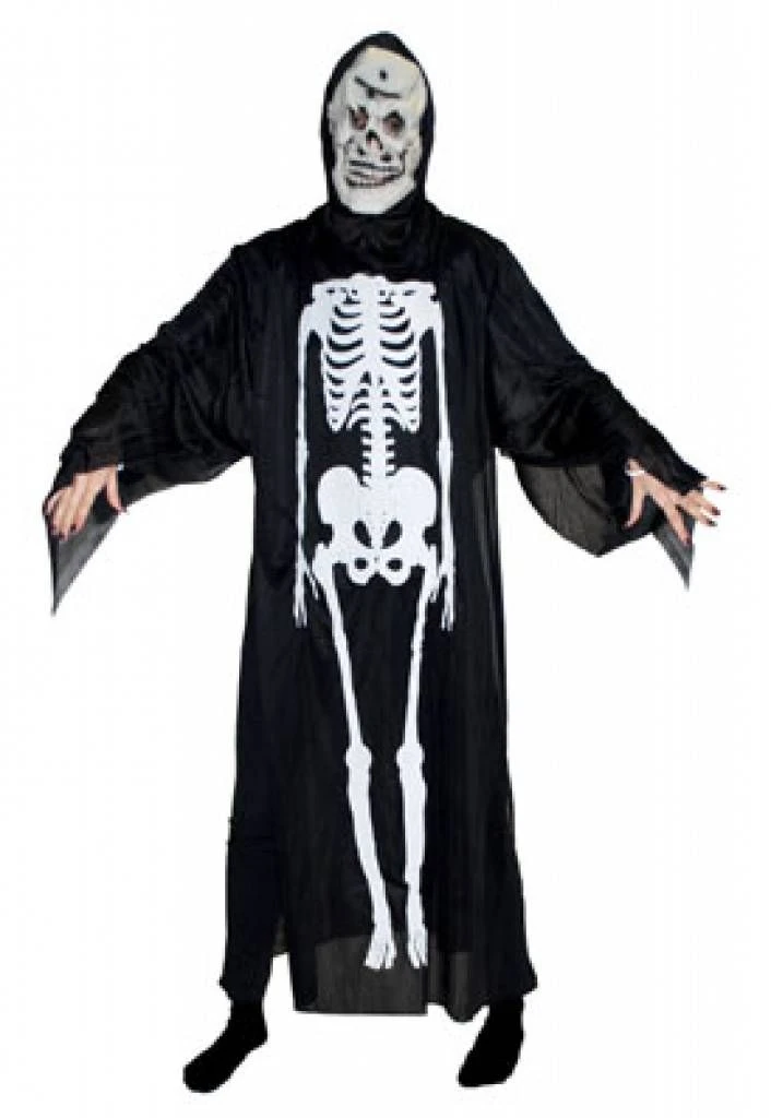 Skeletar Kostuum Met Masker Voor Halloween 1 Skeletar Kostuum Met Masker Voor Halloween