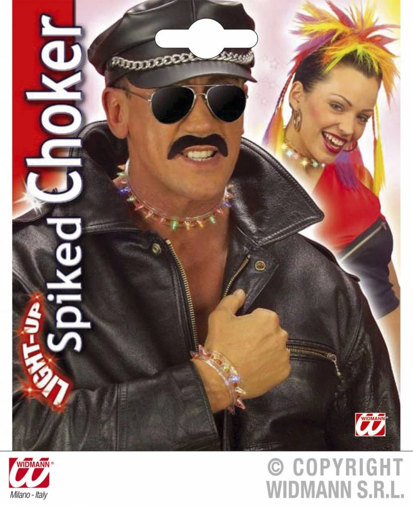 Spijker Hals- Of Armband Met Led-licht Voor Halloween En Horror 5 Spijker Hals- Of Armband Met Led-licht Voor Halloween En Horror - Afbeelding 5