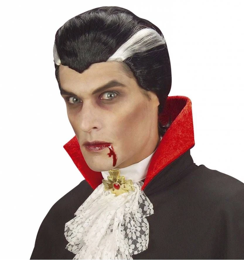 Vampieren Pruik Vampier Leo Voor Halloween 2 Vampieren Pruik Vampier Leo Voor Halloween - Afbeelding 2